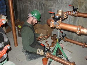 Tim is one of our Concord commercial plumbing pros and he installs new pipes